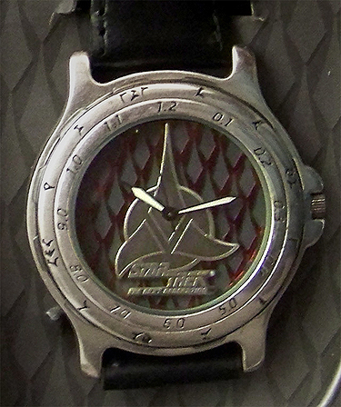 Star Trek Klingon Fossil Watch Set Li1414 in Matching tin case